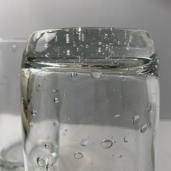 Pair Bubble Glass Drinking Glasses for Tea or Water - Picture 7 of 9